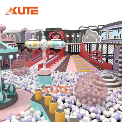 KUTE 400㎡莫兰迪太空主题室内淘气堡 | 定制中小型商业儿童乐园